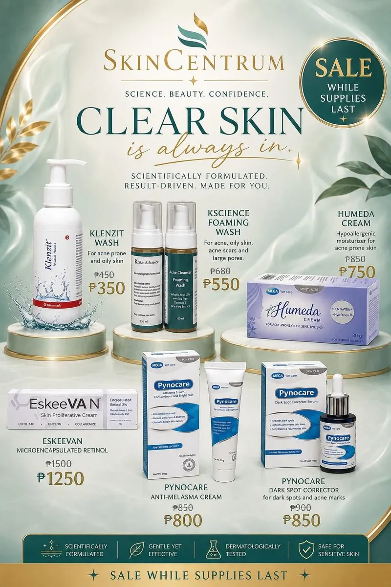 SkinCentrum post: clear skin skincare for acne-prone and oily skin