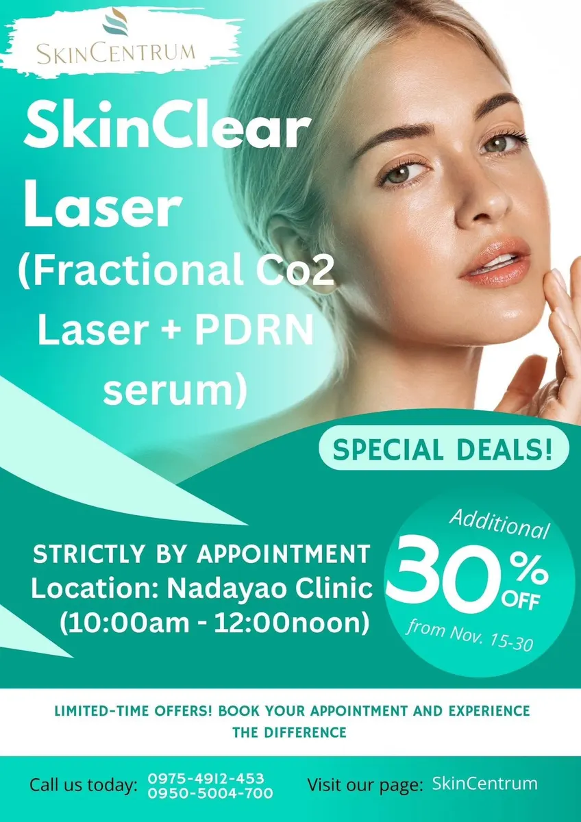 SkinClear Laser: Fractional CO2 laser plus PDRN serum, at the Nadayao clinic